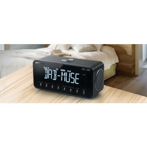 Muse | M-196 DBT | Alarm function | NFC | AUX in | Black | DAB+/FM Clock Radio with Bluetooth - 4